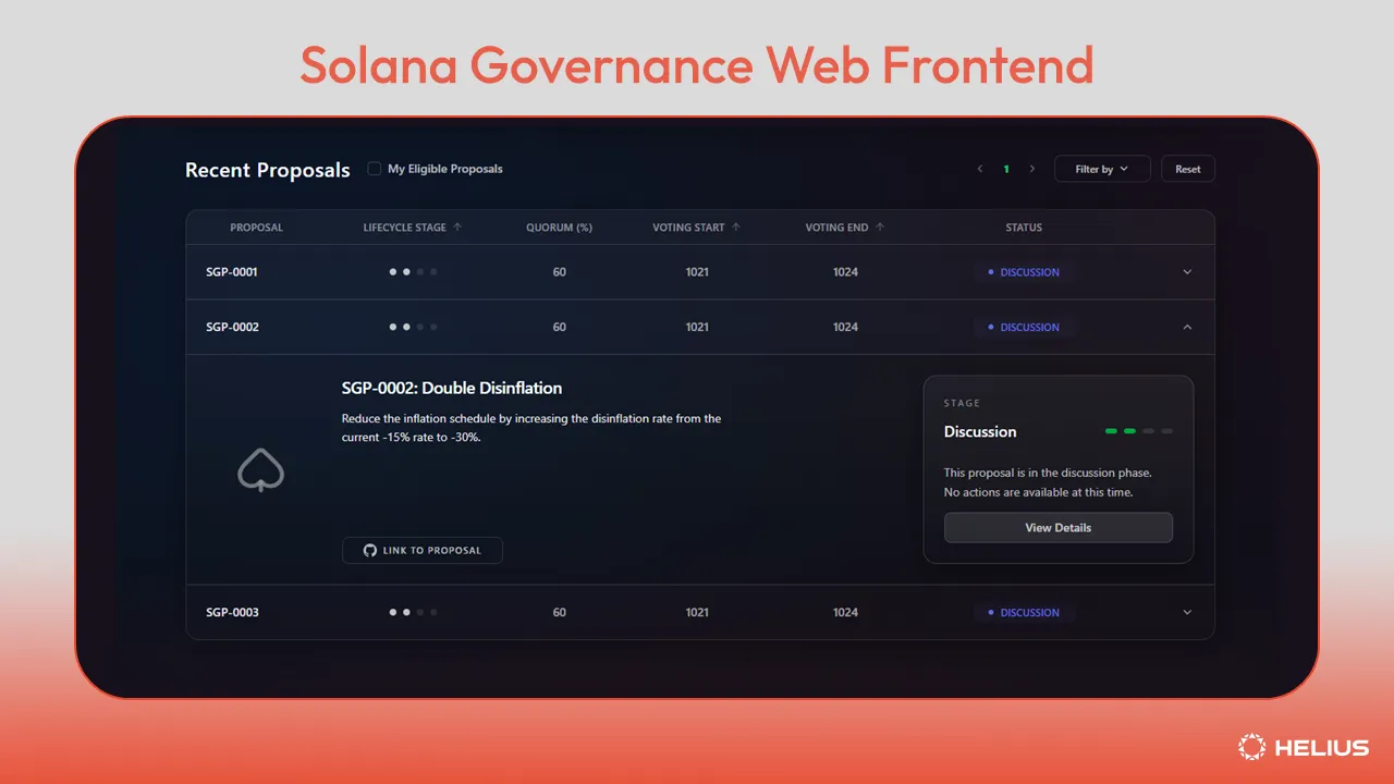 Solana Governance Web Frontend